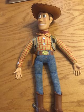 Toy Story Woody W/ Hat Pull - String Talking 16 " Doll Thinkaway Disney Pixar