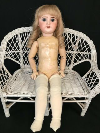 Antique French Bisque Composition 20 " Bebe Doll " Sfbj " Paris - Repair