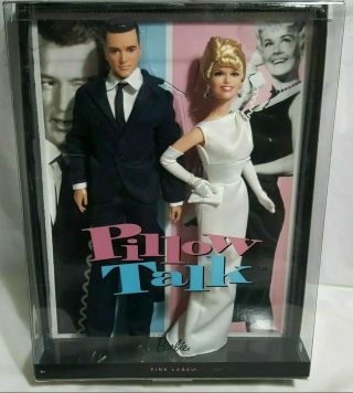 2011 Pillow Talk Doris Day & Rock Hudson Dolls Mattel Pink Label Barbie Nrfb