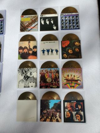 1996 The Beatles Sports Time Gold Records Card Set 1 - 12