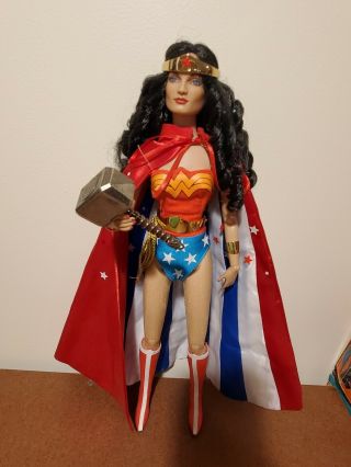 Tonner Wonder Woman 52 Doll 16 " Complete With Custom Cape