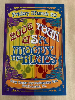 The Moody Blues Concert Poster