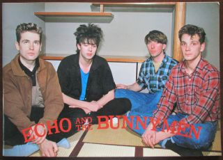 Echo And The Bunnymen 1984 Japan Tour Program.