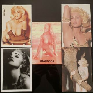 Madonna Rare X 5 Vintage Postcards Sex Erotica 1990s Boy Toy Inc