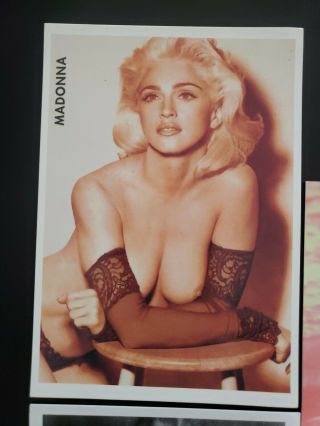 MADONNA RARE x 5 vintage postcards SEX EROTICA 1990s Boy Toy inc 2