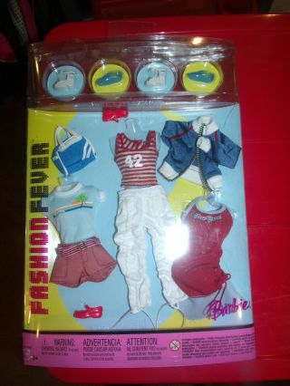 Barbie Fashion Fever Interchangeable Outfits 2004