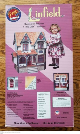 Dura - Craft Mansions In Miniature Dollhouse Linfield Model Ln 190 & Un - Opened