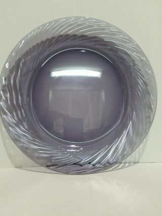 Vintage Pyrex " Festiva " Amethyst Purple Swirl Round Serving Platter Plate 12 "