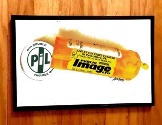 Pil John Lydon Concert Gig Poster Signed D Punk Sex Pistols Public Image Ltd