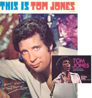 Tom Jones - This Is Rare 1970 Tour Program,  Post Card