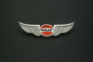 107 Waaf Air Force Plastic Pin Unworn Worcester,  Ma 1984