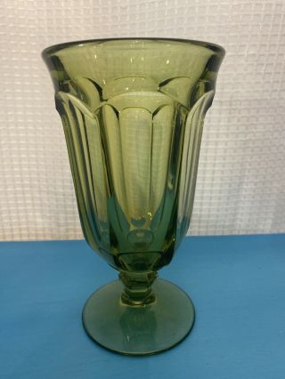 Set Of 3 Vintage Imperial Glass Ohio Old Williamsburg Verde Green Tea Glass