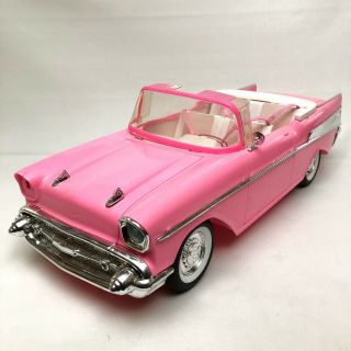Vintage 1988 Barbie Car 1957 Chevy Bel Air Convertible Mattel Pink