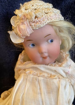 Antique Recknagel Googly German Bisque Doll 8 In Antique Doll