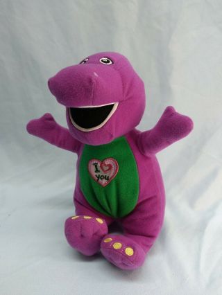 9 " Plush Stuffed Barney The Purple Dinosaur Sings I Love You Song 2013 16