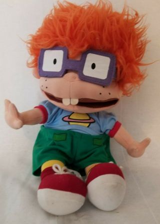 Vtg 1997 Nickelodeon Rurats Cartoon Character Chuckie Plush Doll Toy Viacom 15 "