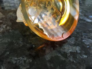 Tittot Amber Art Glass KOI Paperweight Paperweight 2