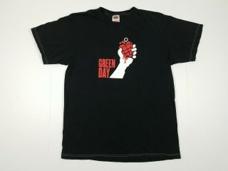 Green Day American Idiot 2005 Tour Shirt Medium M Large L Black Cotton Band Tee