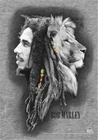 Bob Marley Rock Flag/ Tapestry/ Fabric Poster " Profiles "