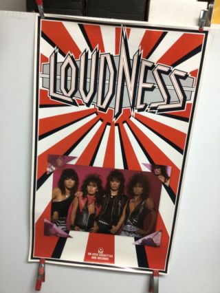Loudness - Thunder In The East.  Promo Poster.  18 1/2” X 30”