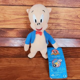 Wb Looney Tunes Porky Pig Plush Stuffed Animal Toy W/ Tags