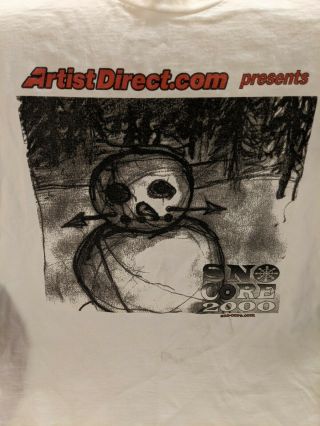 Sno Core Concert Shirt System Of A Down Incubus Mr Bungle Puya 2000 Tour Shirt