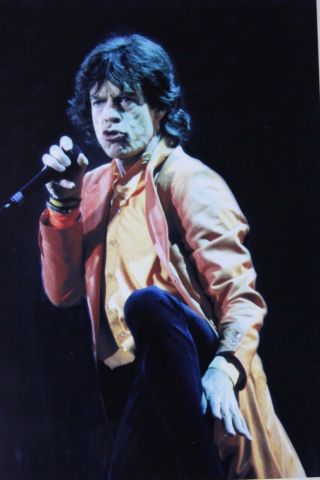 Mick Jagger Of The Rolling Stones Mounted Photo 11 X 7.  7 Inches By Mel Longhurst