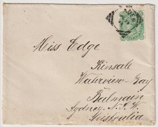 Aden · India 1895: Neat Cover To Australia · Aden Squared Circle Pmk Ties 2a Qv