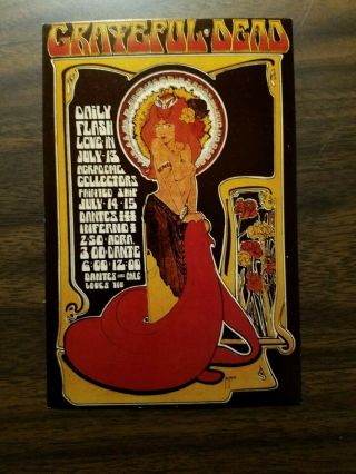 1967 Grateful Dead Daily Flash Love In Concert Handbill Bob Masse Art/canada