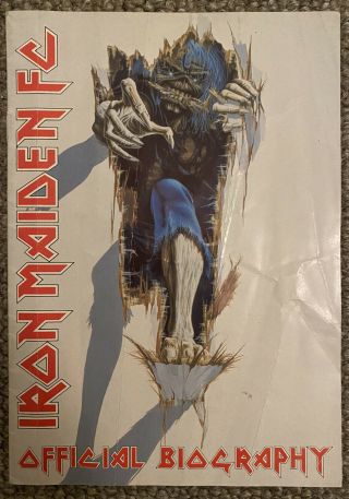 Iron Maiden Fc Biography - Very Rare 1985 Fan Club Extra.  Acceptable.