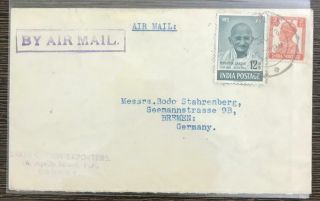India 1948 Cover By Airmail To Germany With George Vi Combination From Bombay
