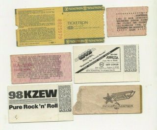6 1980s Concert Ticket Stubs Van Halen Heart Styx ZZ Top Deep Purple Boston 2