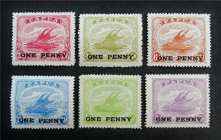 Nystamps British Papua Guinea Stamp 74 - 79 Og H/nh $38 F5y930