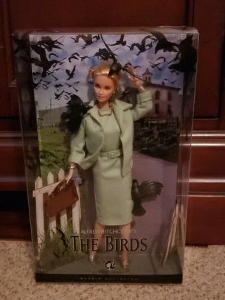 Alfred Hitchcock The Birds Black Label Barbie Doll Nrfb