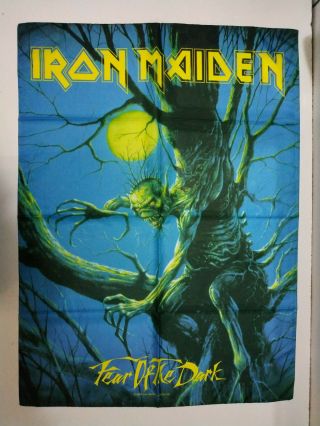 Iron Maiden 2005 Textile Poster Flag Fear Of The Dark