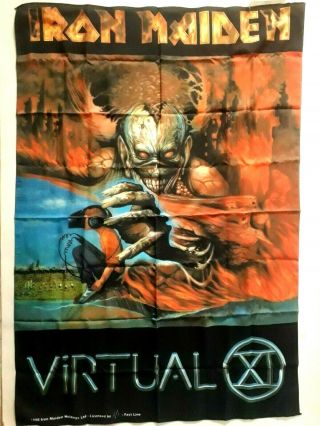 Iron Maiden Virtual Xi Vintage 1998 29 X 42 Textile Poster Flag