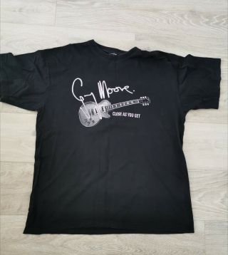 Gary Moore / Ex Thin Lizzy T - Shirt,  " Close As You Get Tour,  Vintage.