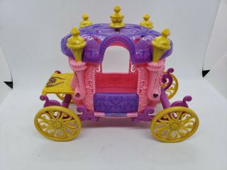 Disney Princess 2013 Mattel Little Kingdom Purple Pink Royal Carriage Cinderella