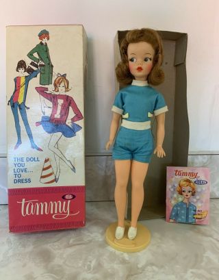 Vintage 1962 Tammy Doll By Ideal Toy Corp.  Complete W/original Box And Fashion C