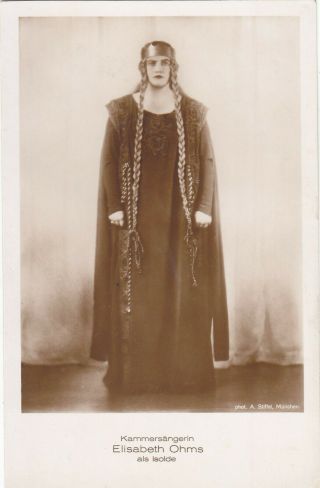 Opera Photo/postcard Opera Singer Elisabeth Ohms Munich Soprano As Isolde