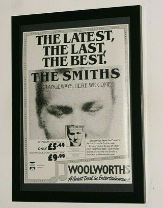 The Smiths Framed A4 1987 `strangeways` Album Band Promo Art Poster