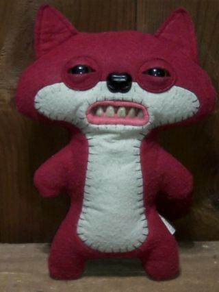Fuggler Funny Ugly Monster Maroon Suspicious Fox 9 "