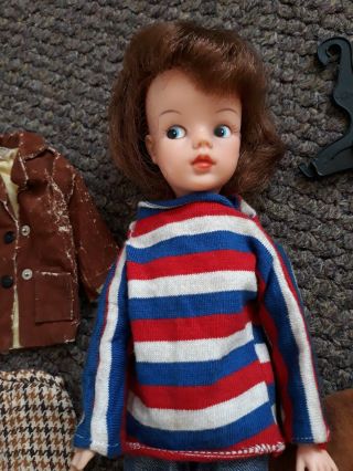Vintage Sindy Doll Weekenders Made In England From 1965 Auburn Hair And Clothes 2