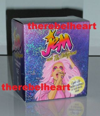 Jem & The Holograms Light Up Synergy Earrings & Book Hasbro - Display Box - Nrfb