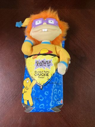 1997 Mattel Vintage Rugrats Slumber Party Chuckie Finster Vinyl Plush Doll 13”
