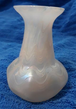 Loetz Rare Phaenomen 6893 (?) Kralik (?) Art Nouveau Glass Vase Rare Opal Color