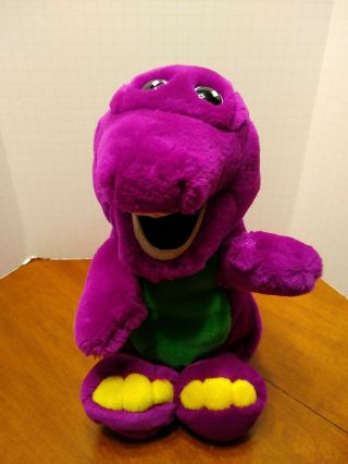 Vintage 1992 Dakin Barney The Purple Dinosaur Soft Plush 14”