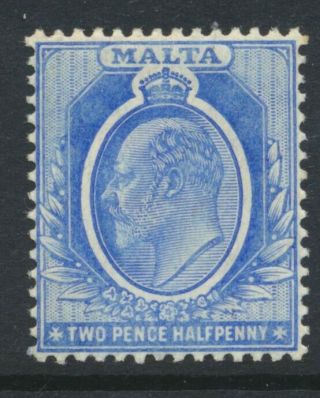 1903 - 4 Malta 2½d Sg 53 Nh Cat £5.  50