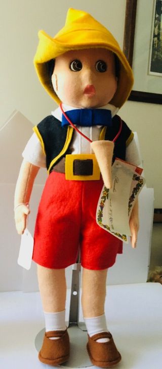 Rare Italian Lenci Doll C/w Tags Pinocchio 18 " Tall 180 / 499