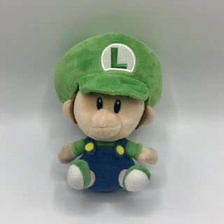 Official San - Ei 5 " Baby Luigi Soft Stuffed Plush Mario Plush Doll No Tags